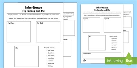 Inherited Traits Worksheet Evolution And Inheritance