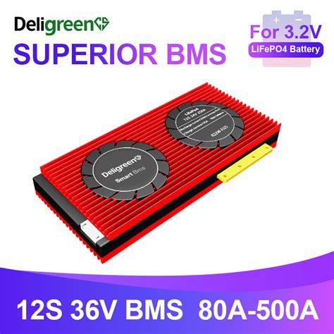 EU Warehouse Smart BMS 3 32S LiFePo4 12V 24V 36V 48V 30A 60A 80A 100A