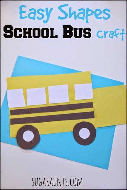 Easy Shapes School Bus Craft - The OT Toolbox