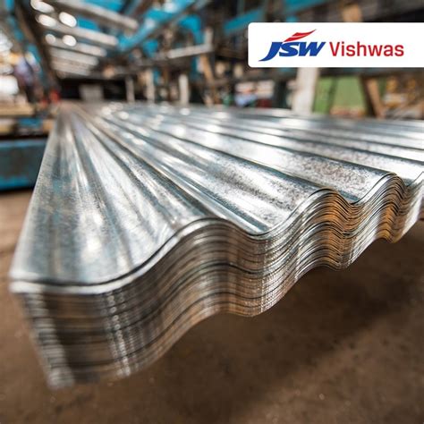 Steel Galvanised JSW Vishwas Premium GC Sheets For Roofing Thickness