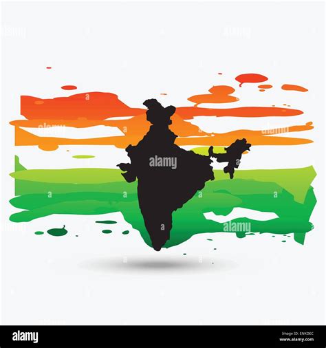 Map India Tricolor Vector Design Hi Res Stock Photography And Images