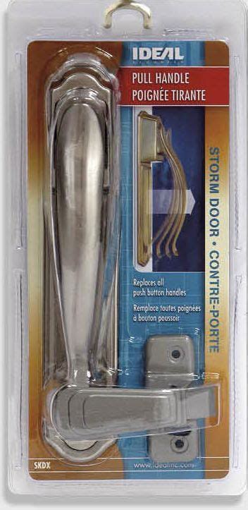 Ideal Security Skdxss Dx Pull Handle Set W Back Plate Satin Silver Storm Door Pull Handle