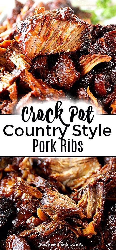 Crock Pot Country Style Pork Ribs In 2020 Crockpot Ribs Recipes Pork