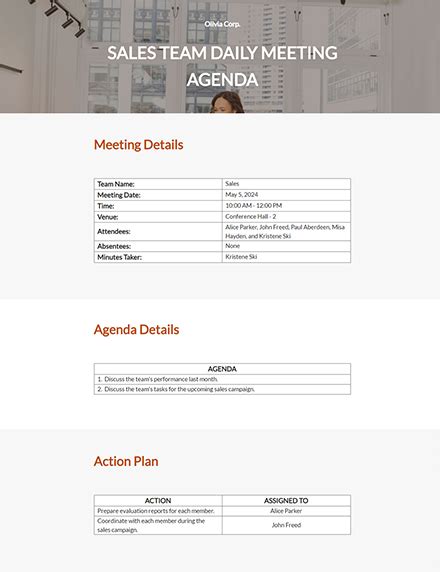 Daily Agenda Template - Google Docs, Word, Apple Pages | Template.net