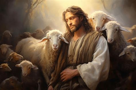 Premium Photo Jesus Is The Good Shepherd