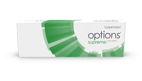 Coopervision Options Supreme 1 Day Toric Contact Lenses