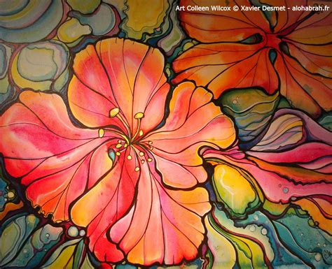 Colleen Wilcox Art Tropical Art Print Flower Art Hawaiian Art