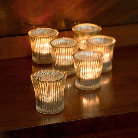 Fluted Glass Tea Light Holder By All Things Brighton Beautiful