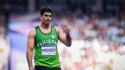 Pakistans Arshad Nadeem Scripts History Breaks Olympic Record With