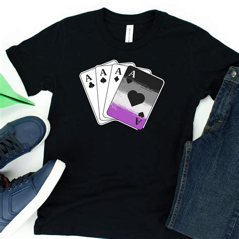 Asexual Aces T Shirt Ace Pride Shirt Asexual Pride Ace Etsy