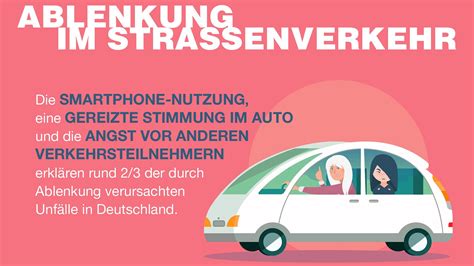 Ablenkung im Straßenverkehr stellt statistisch gesehen eine ebenso