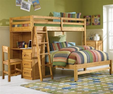 20 Cool Bunk Bed With Desk Designs