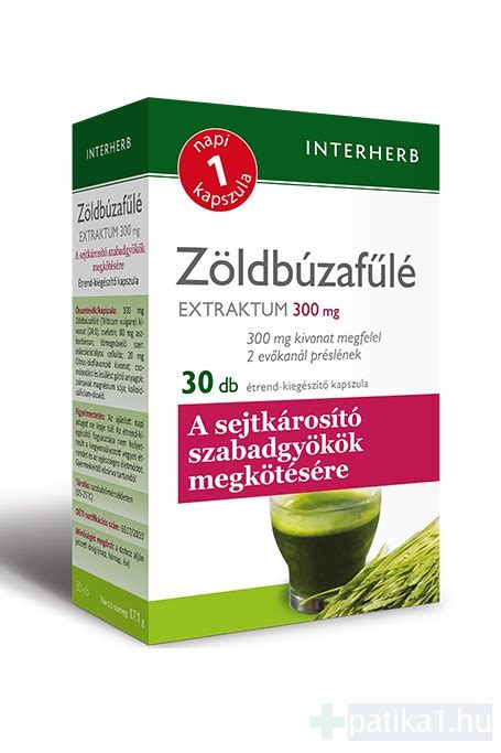 Interherb Napi1 Zöldbúzafűlé Extraktum kapszula 30x patika