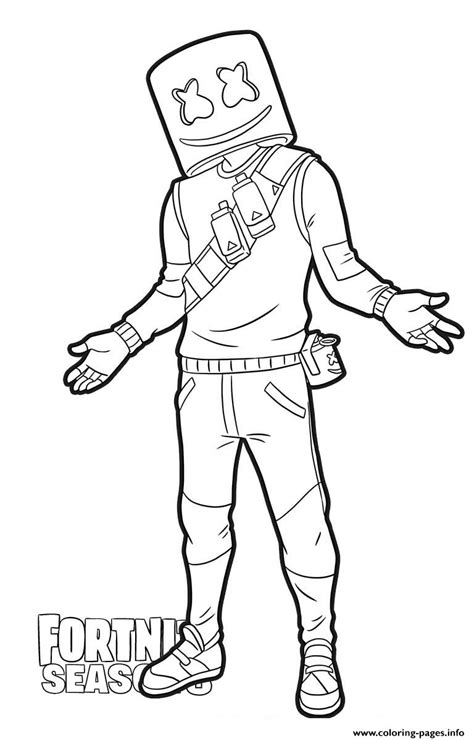 Fortnite Skins Coloring Pages Printable : It has an outer, heavy ...