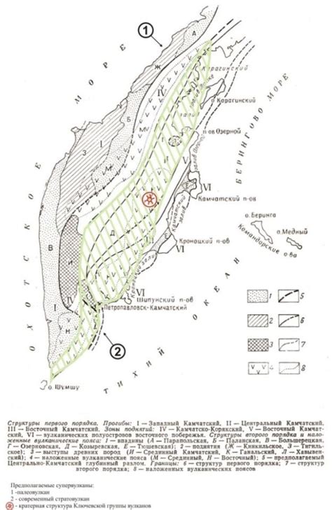 Space image of Kamchatka and formal boundaries of the volcano 2 Fig ...