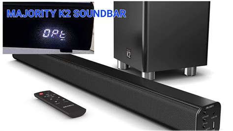 MAJORITY K2 SOUNDBAR SETUP TV OPTICAL EQ SETTINGS BASS