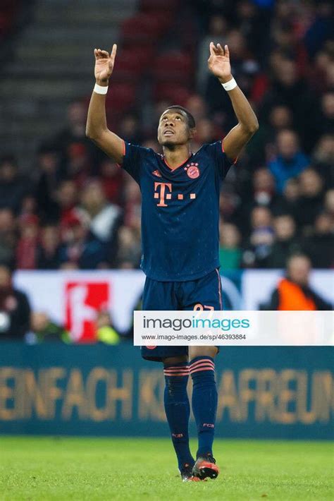 David Alaba Fc Bayern Muenchen With Gesture To The Sky Fsv Mainz Vs