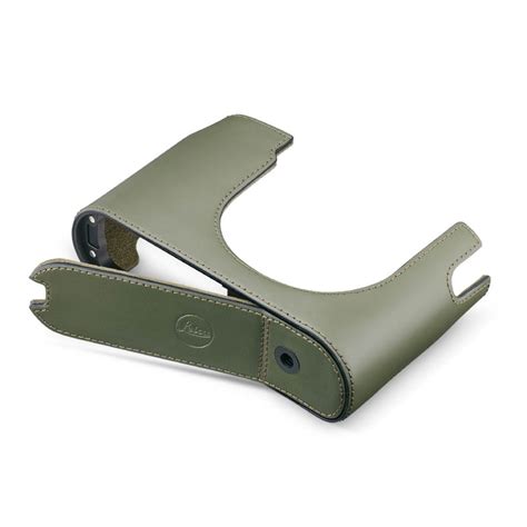 Leica Q3 Halfcase Leather Olive Green Leica Official Store Singapore