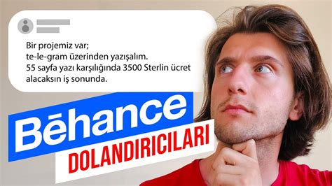 Behance Dolandırıcılarına DİKKAT EDİN YouTube