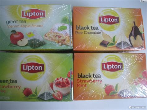 Чай в пирамидках Lipton Pear Chocolate со вкусом груши, шоколада и ...