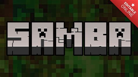 Samba Minecraft Logo Tekst Effect Generator