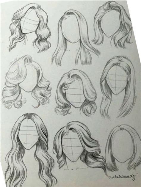 Pin Di 🌙draw🌙 Su ~hair~ Disegno Dei Capelli Disegno Di Capelli