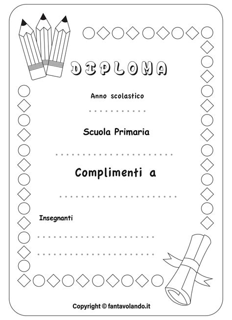 Festa Di Fine Anno Diplomi Per La Scuola Primaria Fantavolando