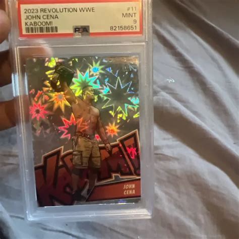 Panini Wwe Revolution John Cena Ssp Kaboom Psa Comme Neuf