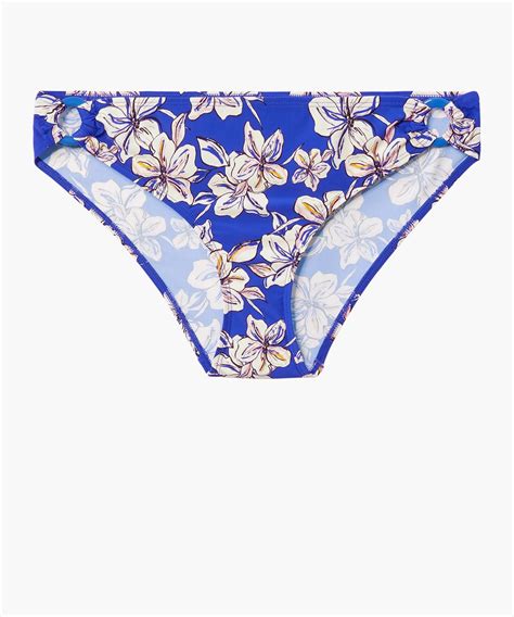 Damen Aubade PARFUMS DÉTÉ Bikini Slip Blau Floral Glycine Helga Wojtas