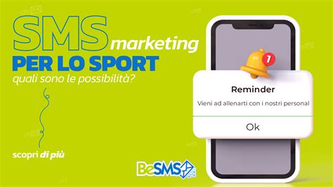 SMS marketing per lo sport quali sono le possibilità BeSMS