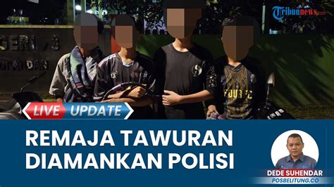 Anggota Satreskrim Polres Belitung Berhasil Bubarkan Tawuran Perang