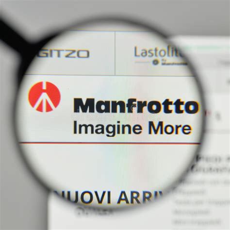 Milan Italy November Manfrotto Logo On The Website H