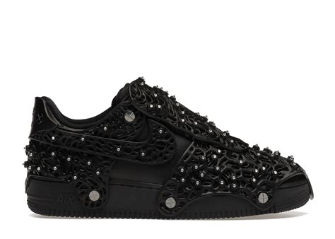 ᐈNike Air Force 1 Low Swarovski Retroreflective Crystals Black W