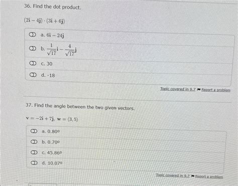 Solved 34 Find The Sum Of The Vectors V 4−3 And W−3ij