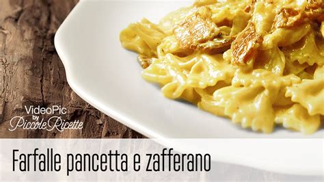 Videopic Farfalle Pancetta E Zafferano Youtube