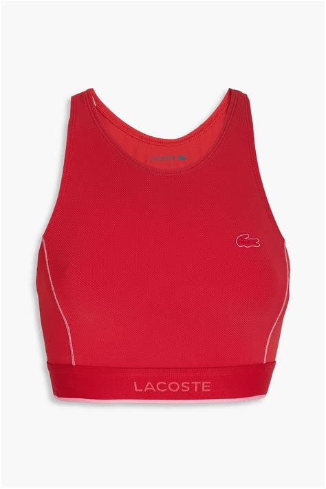 Lacoste Cutout Bikini Top The Outnet