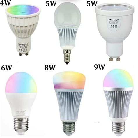 Mi Light Dimmable GU10 E27 E14 Led Bulb Lamp 4W 5W 6W 9W MiLight 2 4G