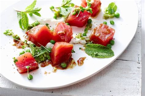 Tartare de thon aux petits pois et à la menthe Spécial Gastronomie