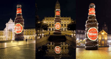 Super Bock faz árvore de Natal garrafa gigante Ativação atingiu 10