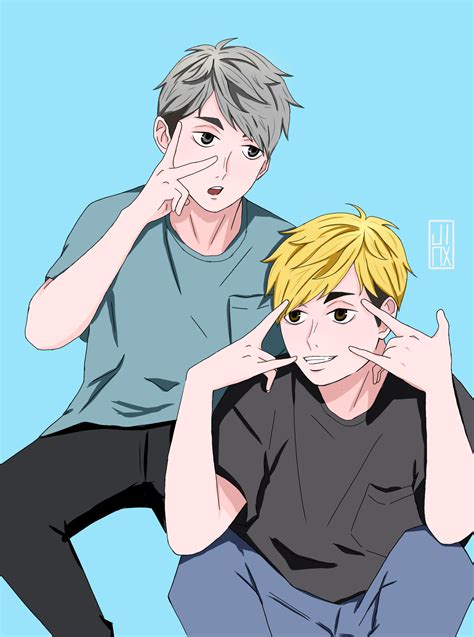 my fanart for miya twins! : r/haikyuu