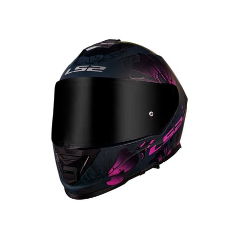 Capacete Ls Ff Storm Matte Preto E Pink Sbs Motos