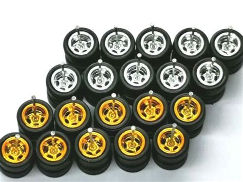 HOT WHEELS REAL RIDERS WHEELS RUBBER TIRES 5 SPOKE 10MM 10 SETS GOLD EBay Australia