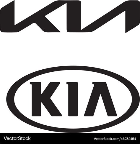 Silhouettes Icons Of Kia Brand Cars Royalty Free Vector