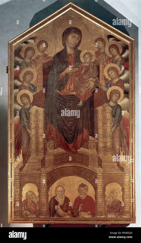 Cimabue C1240 1302 Florentine Painter Maesta 1280 1285 Uffizi