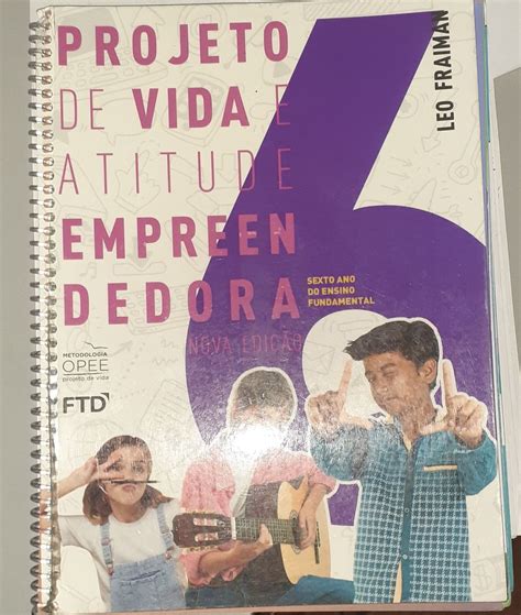 Livro Projeto De Vida E Atitude Empreendedora Livro Ftd Usado