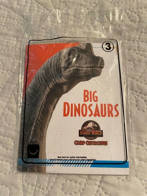 Mcdonalds Happy Meal Jurassic World Camp Cretaceous Big Dinosaurs 3 Book New 4552158415