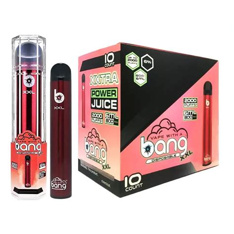 Bang XXL Vape Desechable 2000 Puffs E Kit De Arranque De Cigarrillos