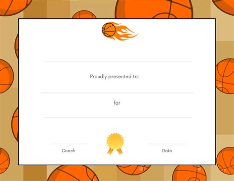 Basketball Award Certificate Templates