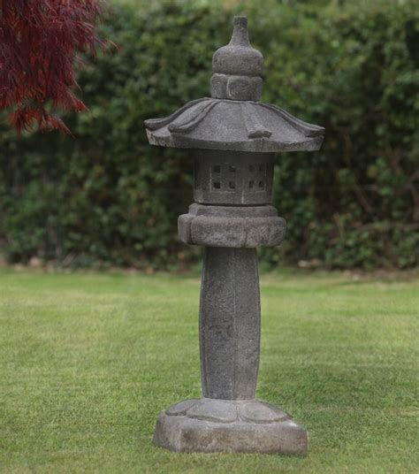 Straight Japanese Pagoda Stone Garden Ornament