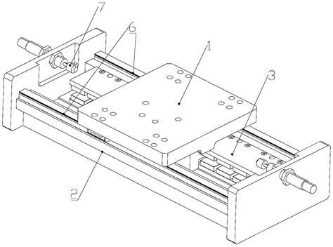 新型机械导轨式一维直线运动平台的制作方法